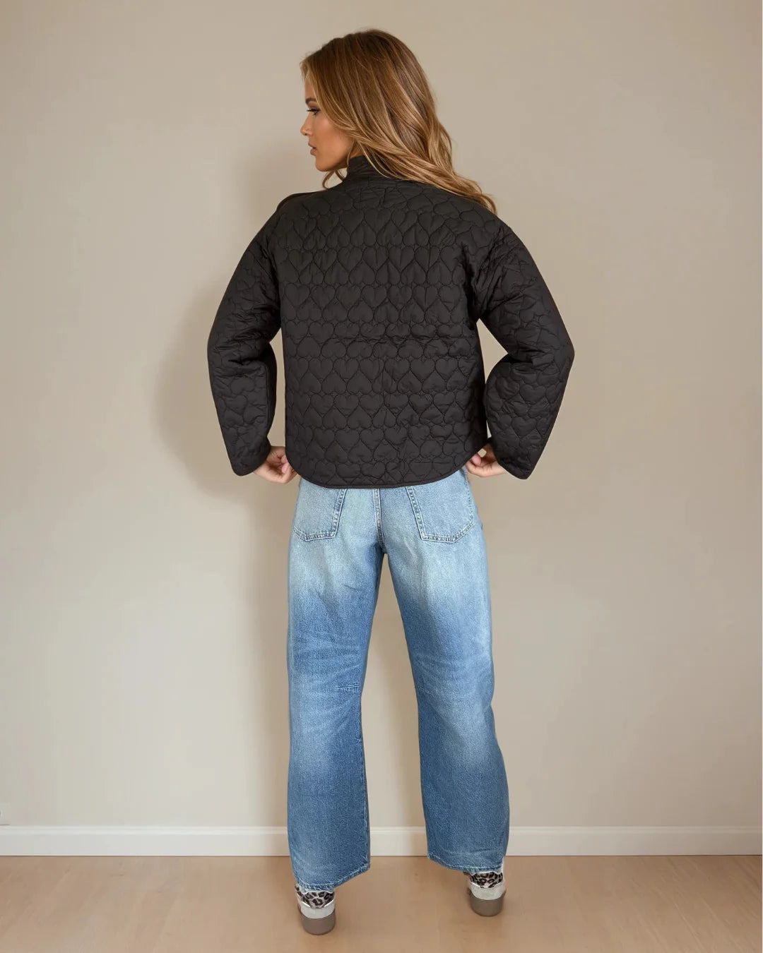 Bree Hearts Quilted Coat Jacket