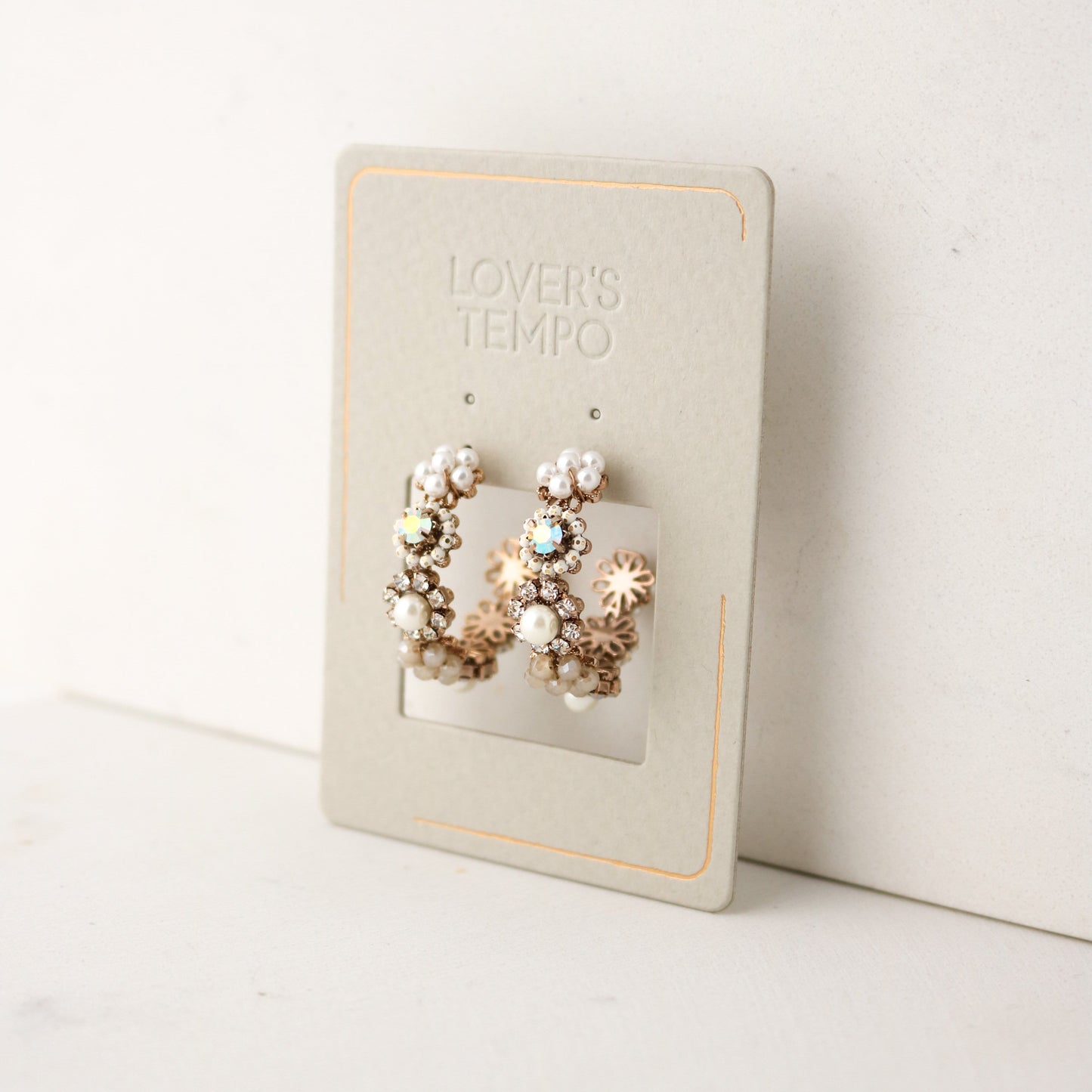 Bloom Crystal Hoop Earrings