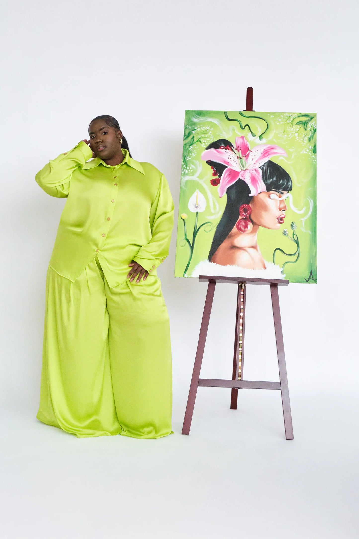 Munjura Silk Satin Shirt