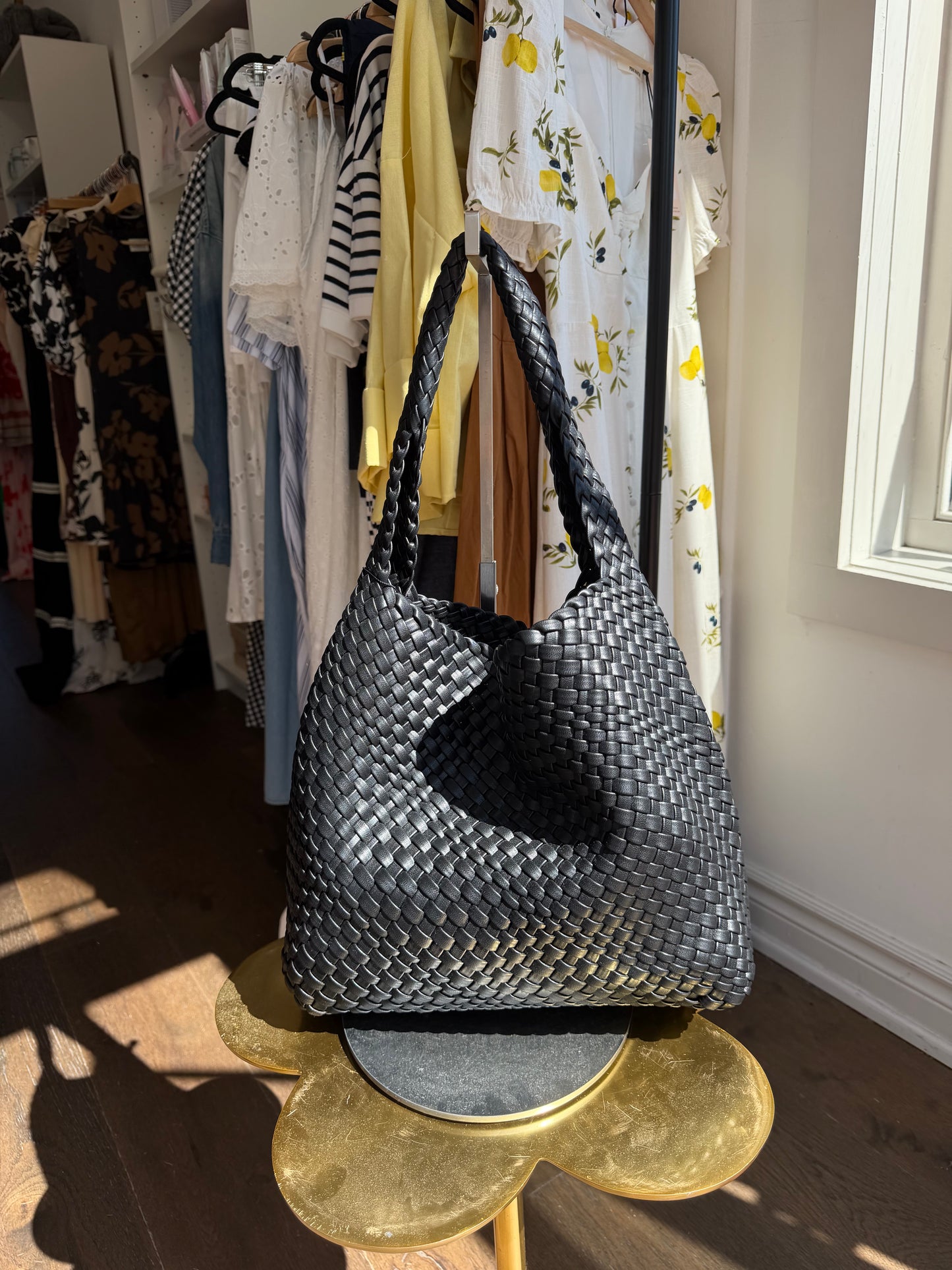 Woven Hobo Tote