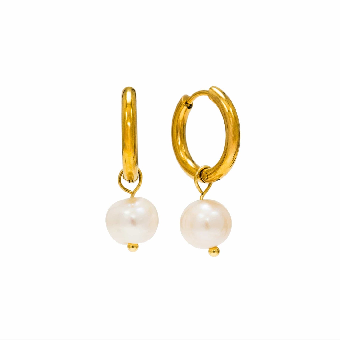 Oceane Pearl Hoop Earrings