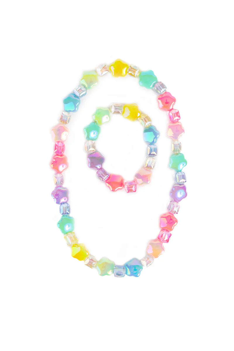 Wish upon a Rainbow Star Necklace & Bracelet