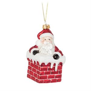 Abbott: Santa in Chimney Ornament