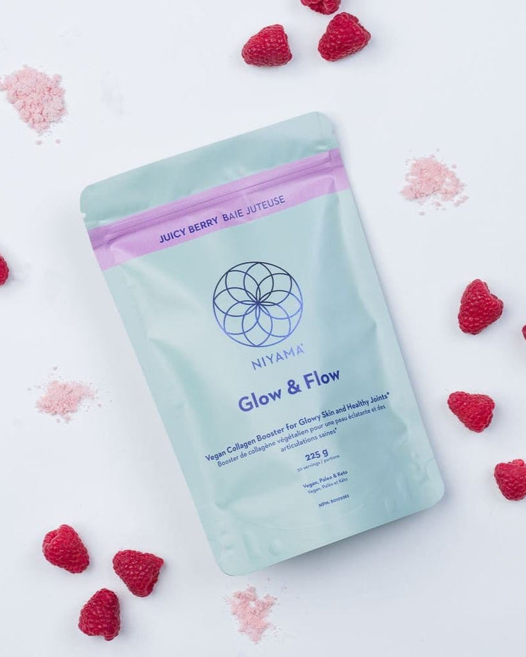 Glow & Flow Vegan Collagen Booster Powder- Juicy Berry Flavour