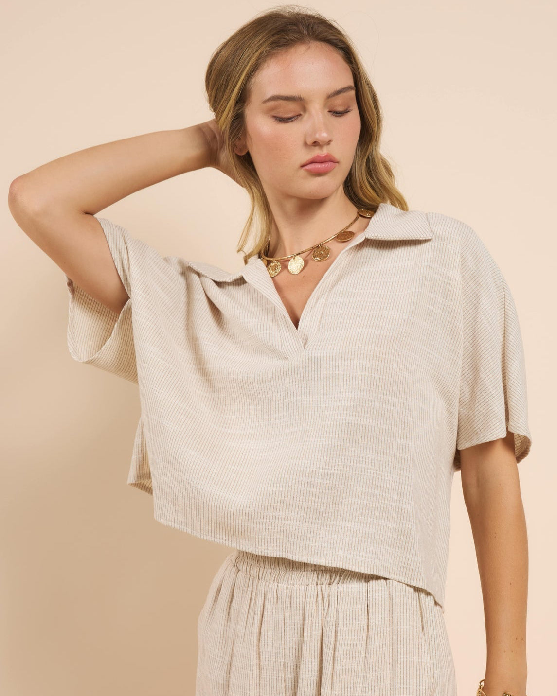 Mojave Open Placket Top