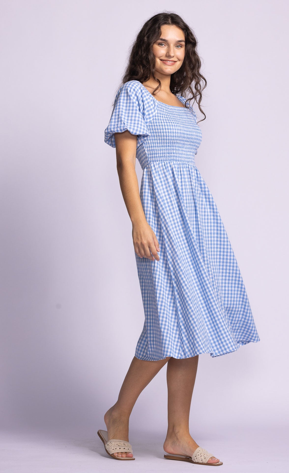 Katie Dress: Blue