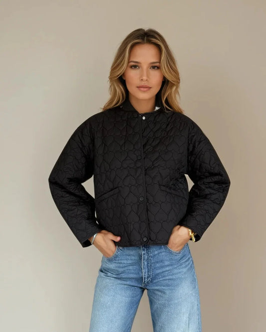 Bree Hearts Quilted Coat Jacket