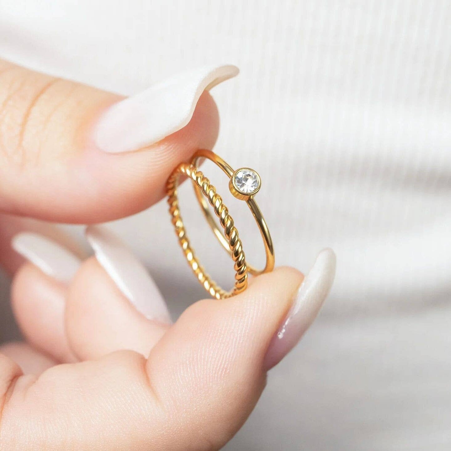 14K Gold Filled PLUS Braided Spacer Ring
