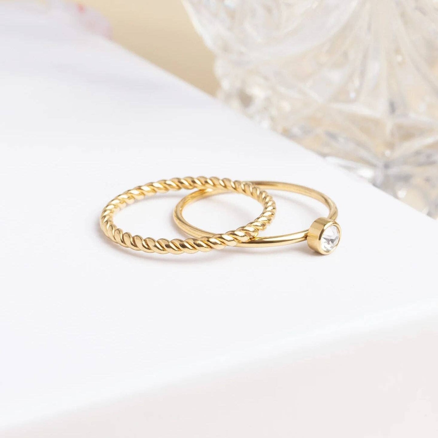 14K Gold Filled PLUS Braided Spacer Ring