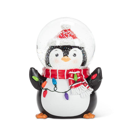 Penguin Head in Snow Globe