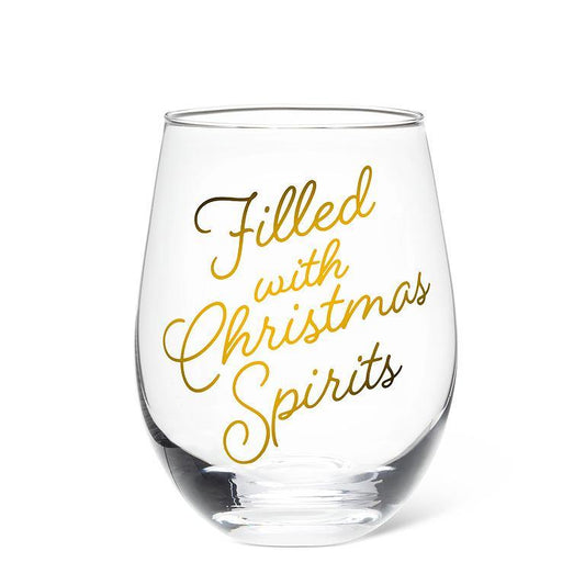 Christmas Stemless Wine Glass
