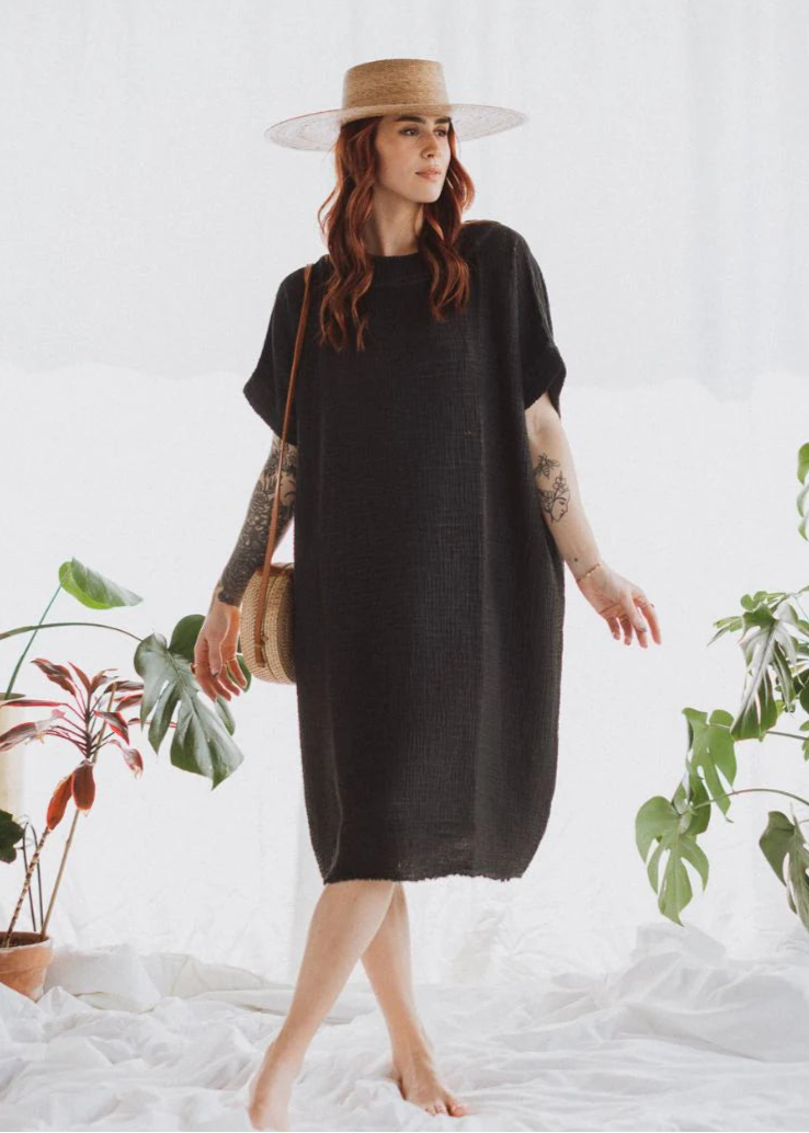 Crinkle Ballon Dress