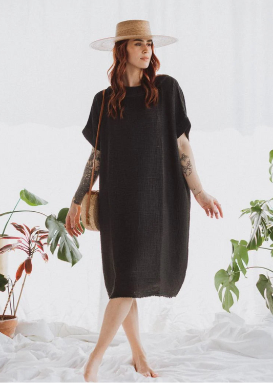 Crinkle Ballon Dress