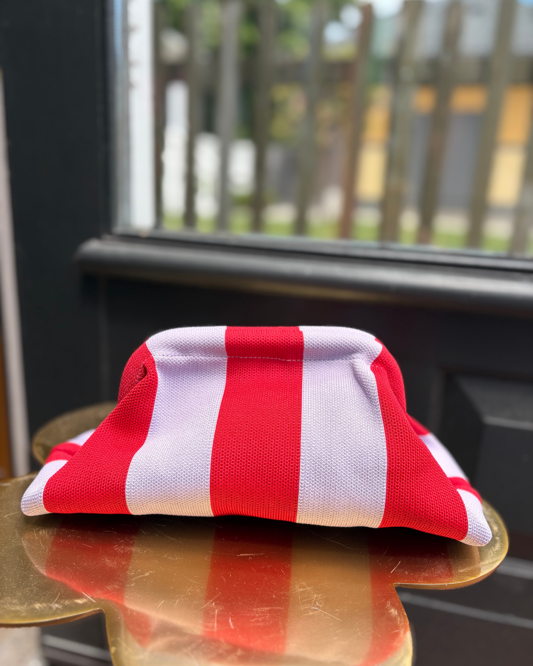 Striped Clutch