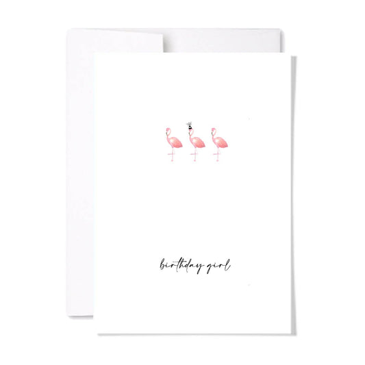 Flamingo Birthday Card | Watercolour Birthday Card