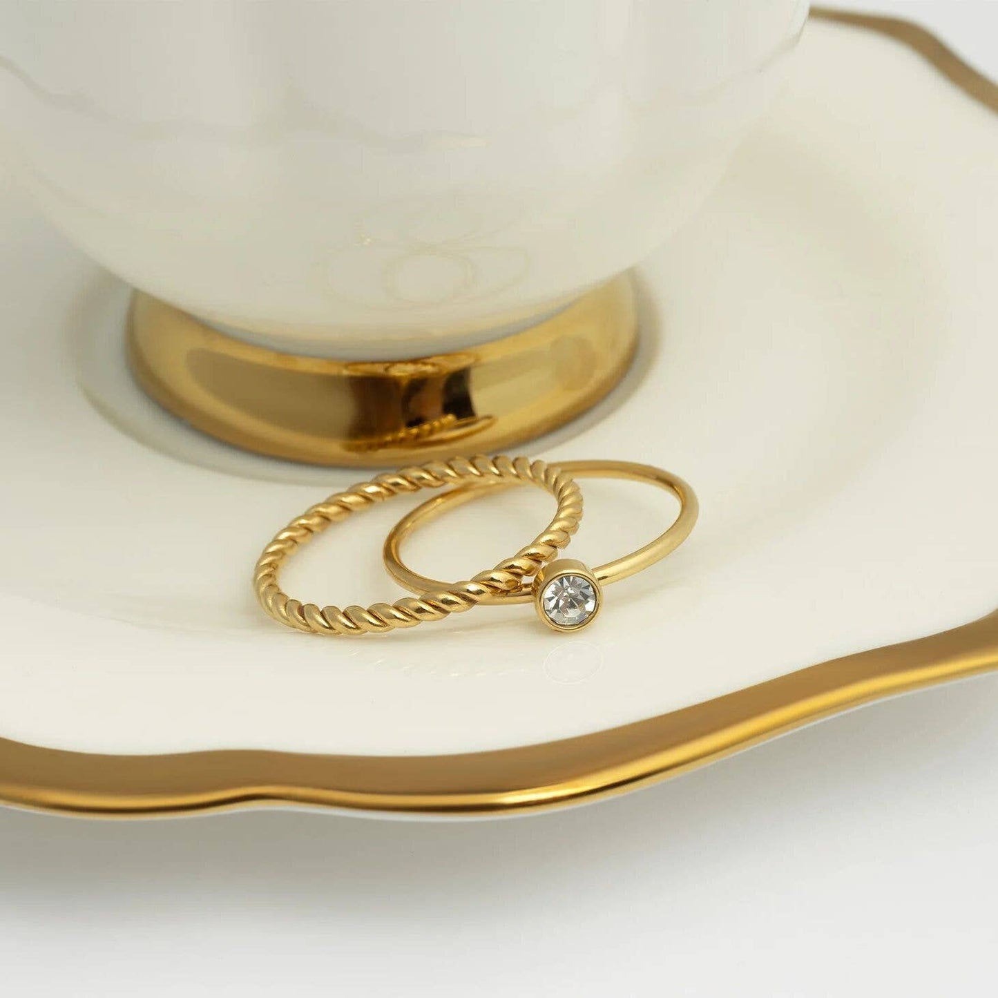 14K Gold Filled PLUS Braided Spacer Ring