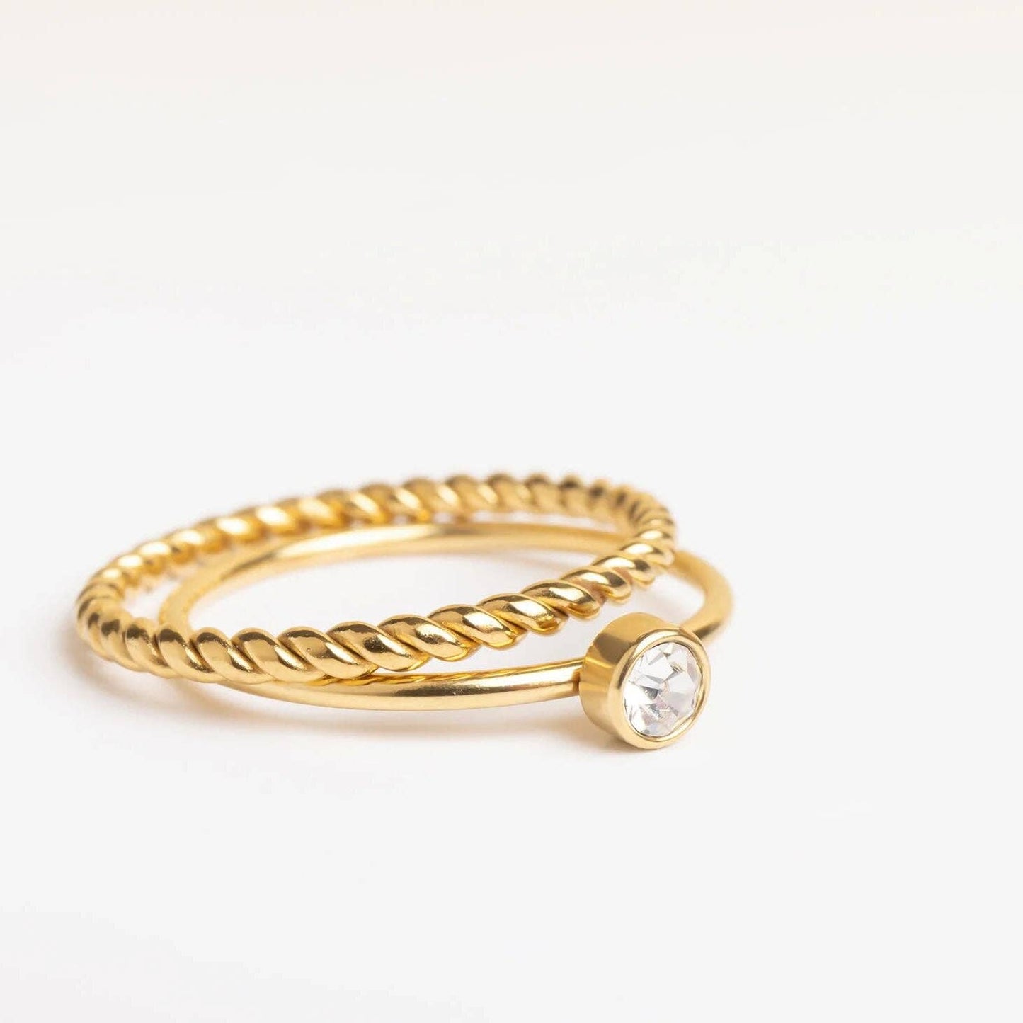 14K Gold Filled PLUS Braided Spacer Ring
