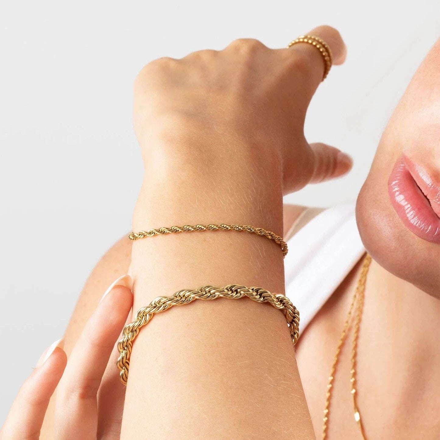 14K Gold Filled Plus™ Rope Chain Bracelet