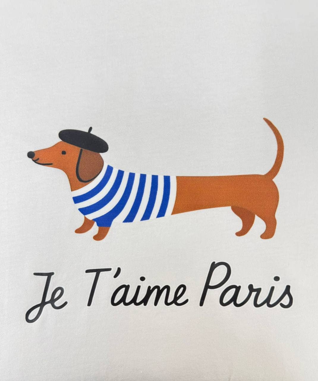 Parisian Weiner Dog Cotton T-shirts