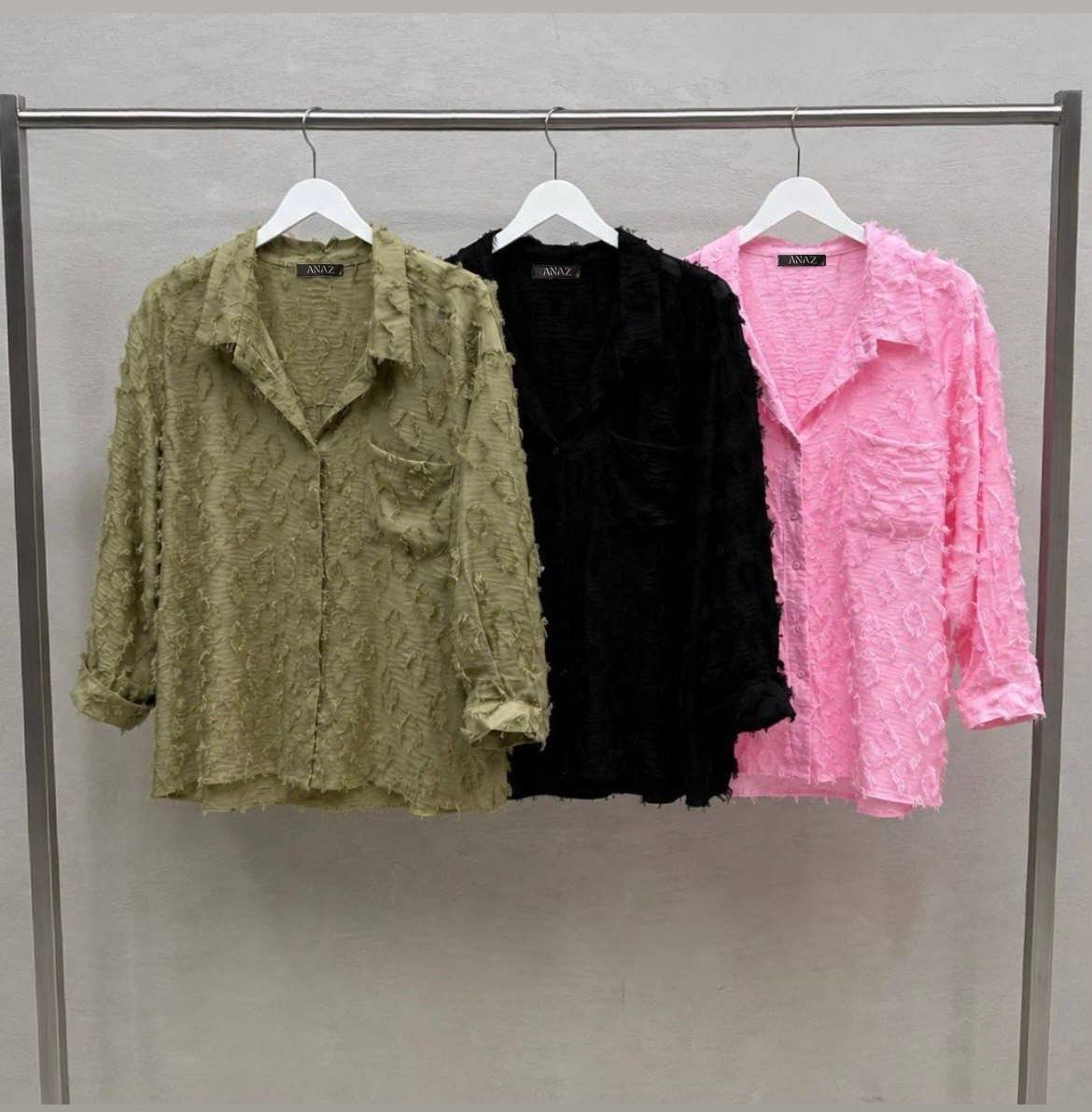 Textured Fringed Fil-Coupé Shirts_ Summer 2026