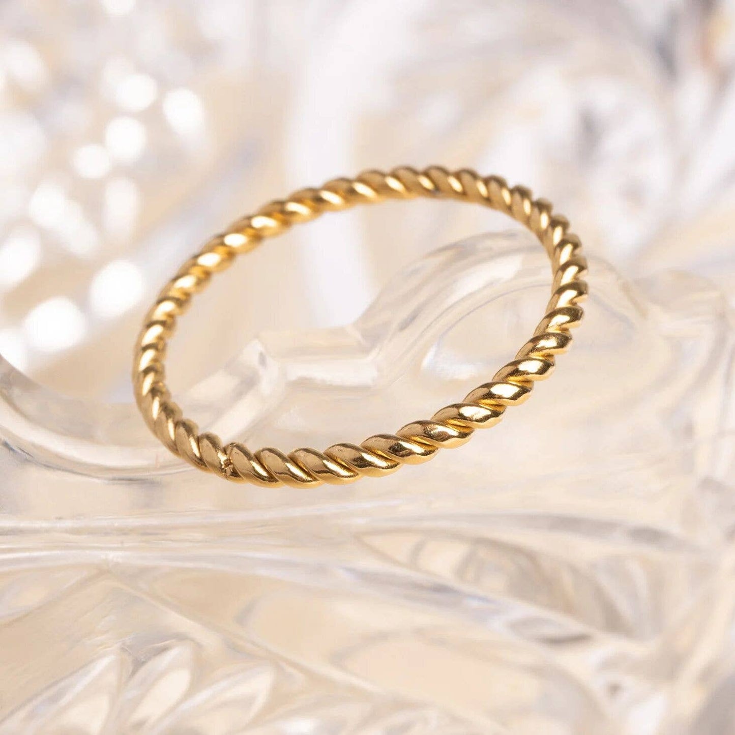14K Gold Filled PLUS Braided Spacer Ring