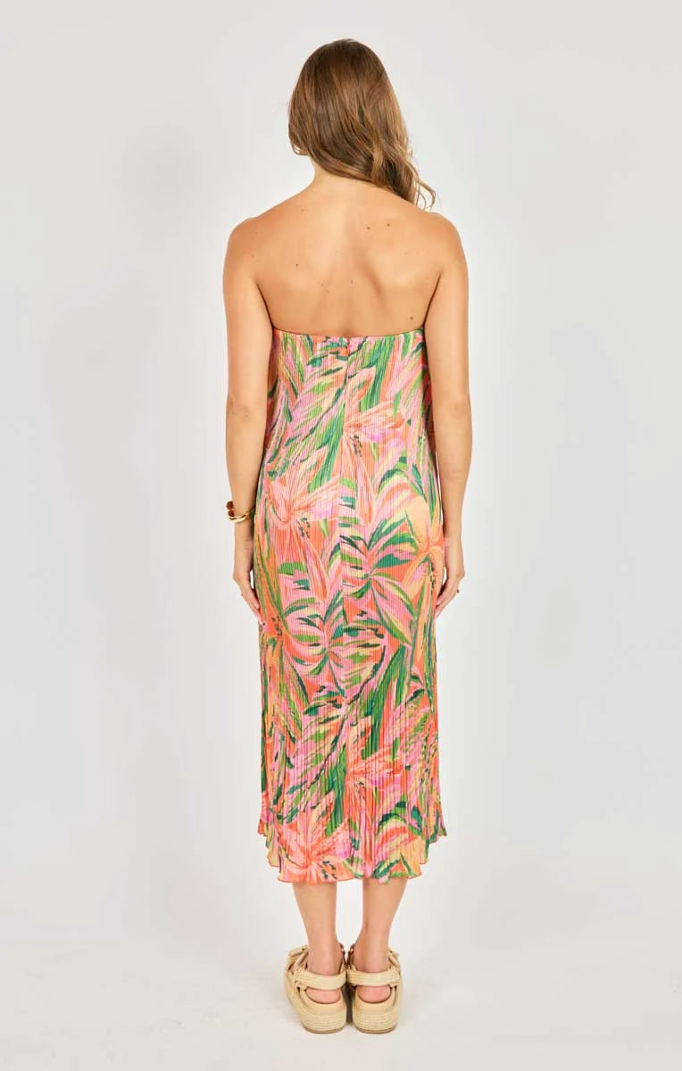 Sunset Ridge Pleated Midi Dress