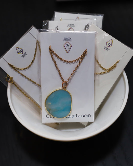 Amazonite Pendant Necklace