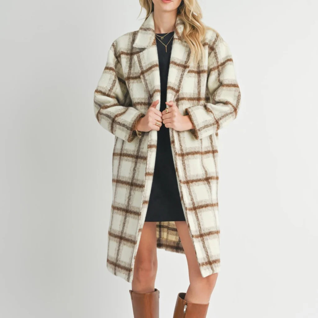 Emily Long Open Front Coat