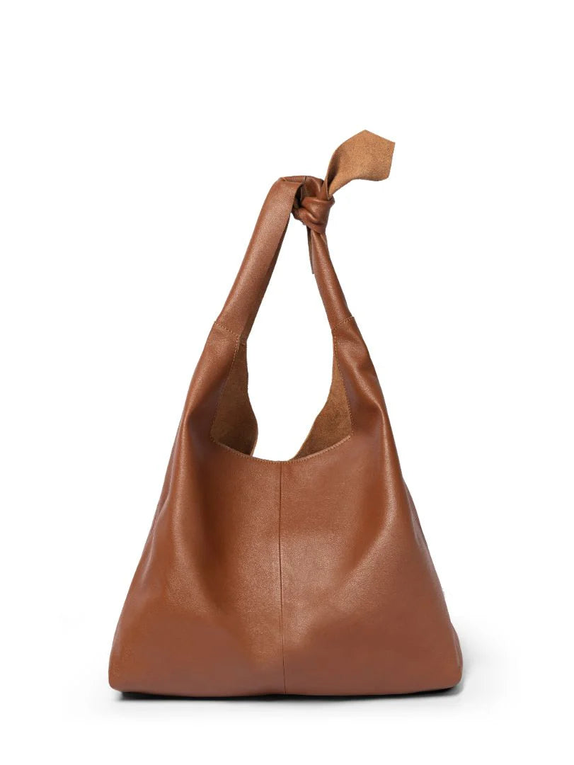 Knot Leather Shoulder Bag