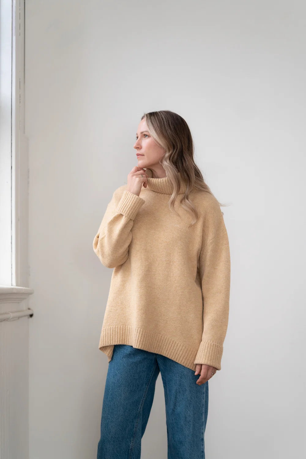 Dog Walker Chunky Cowl Sweater