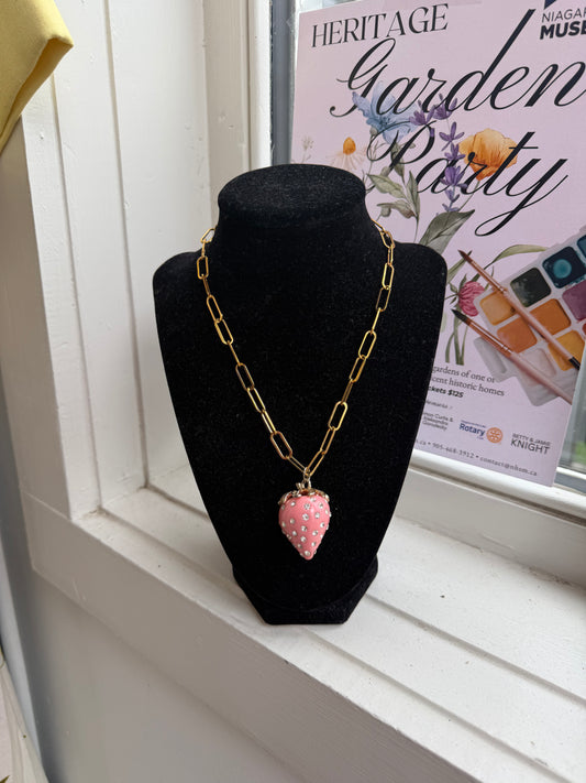 Vintage Strawberry Necklace