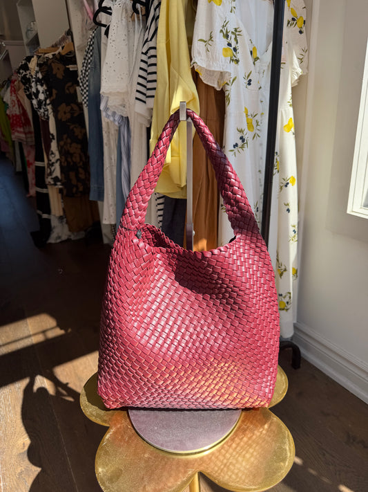 Woven Hobo Tote