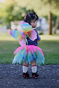 Neon Rainbow Tutu with Wings & Wand