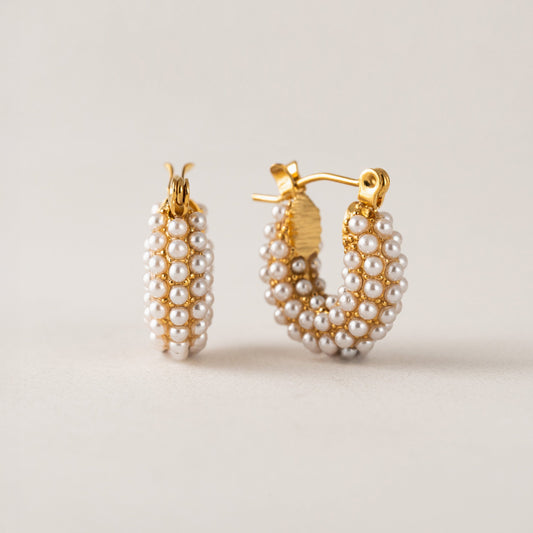 Perla Hoop Earrings