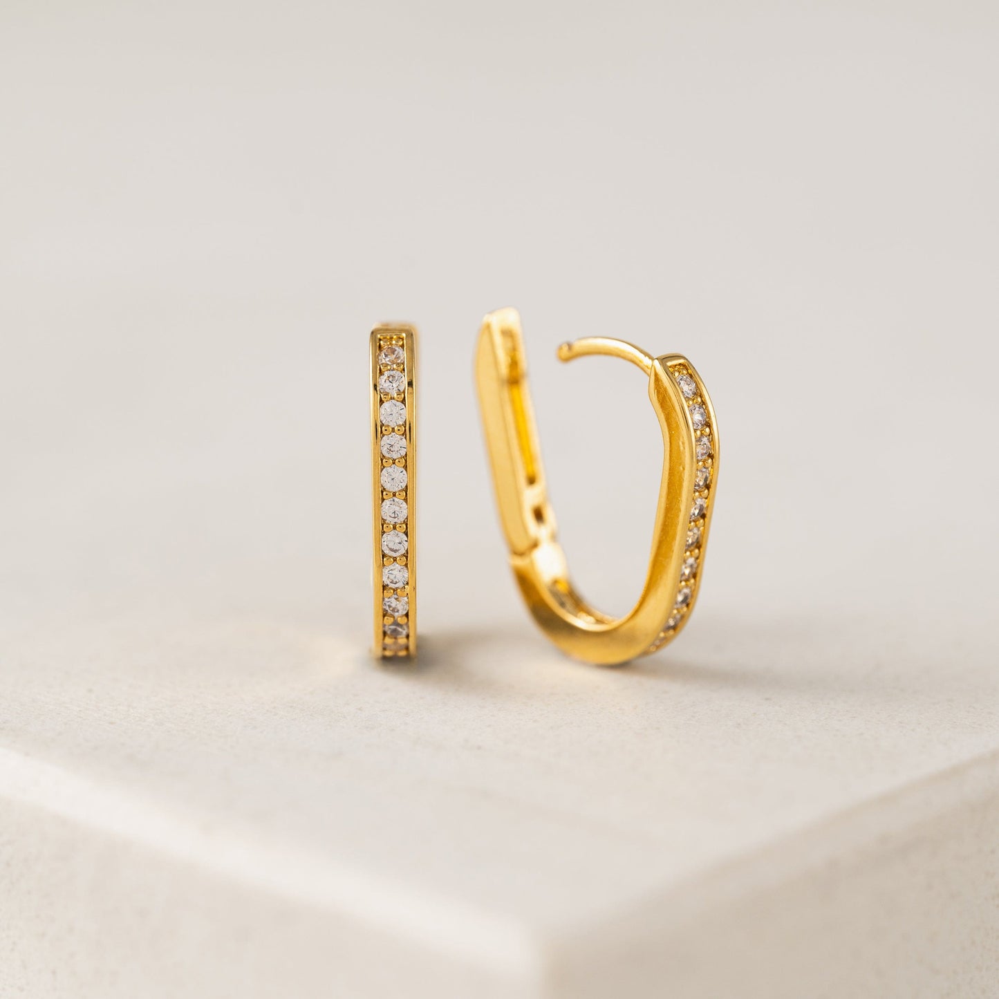Solana Paperclip Hoop Earrings