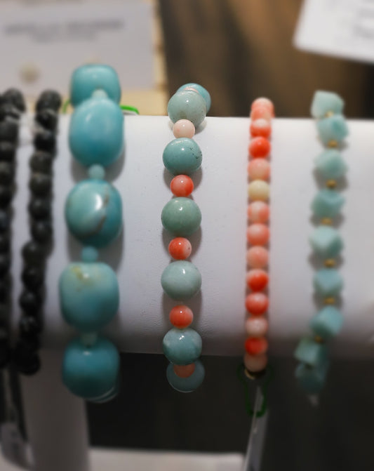 Vintage Coral Amazonite