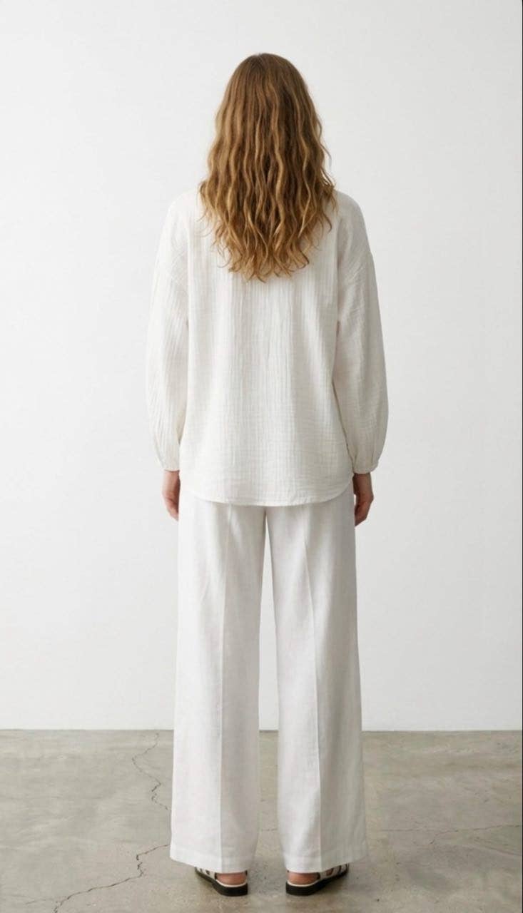 Heart Accented Muslin Shirts