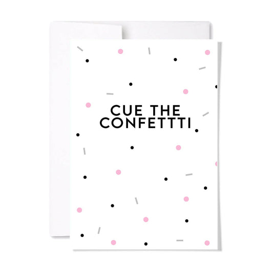 Cue the Confetti | Modern Congratulations Card