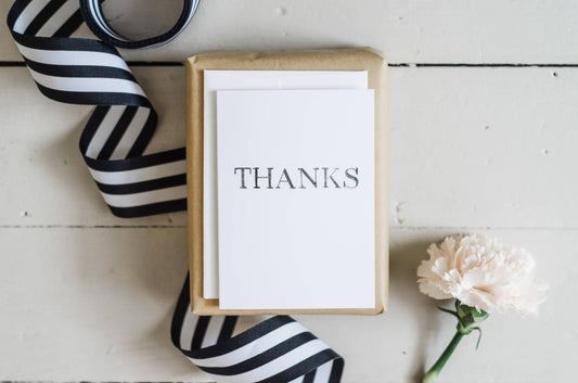 Thanks Card | Handlettered Watercolour Thank You Card