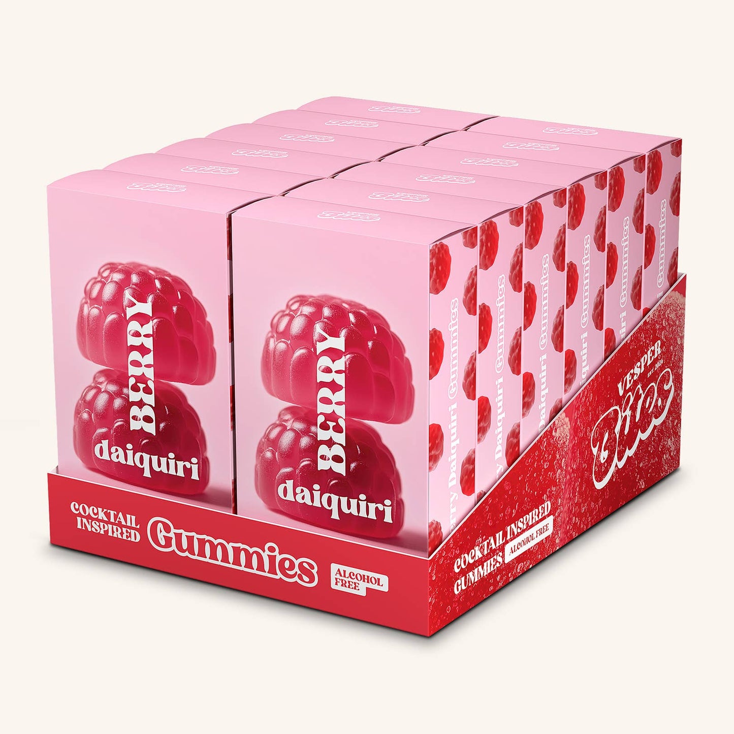 Berry Daiquiri Gummies, Chewy Candies, All natural