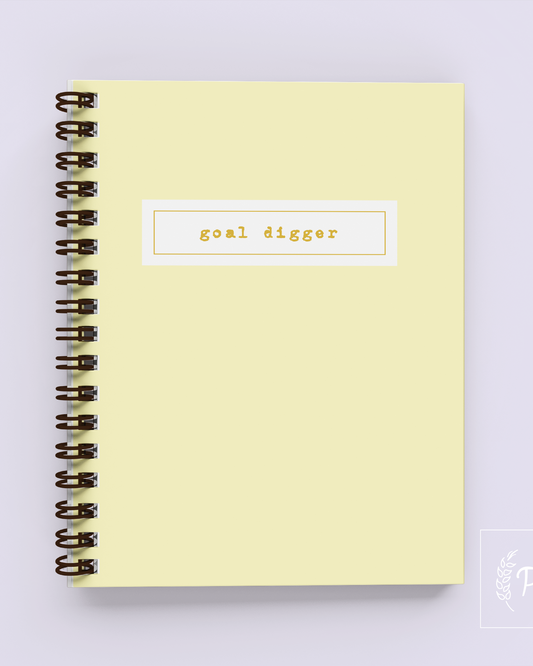 Prairie Chick Prints: Goal Digger Notebook