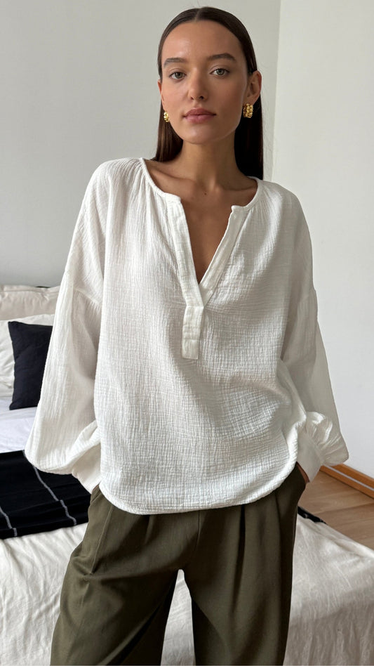 Peach Top - White