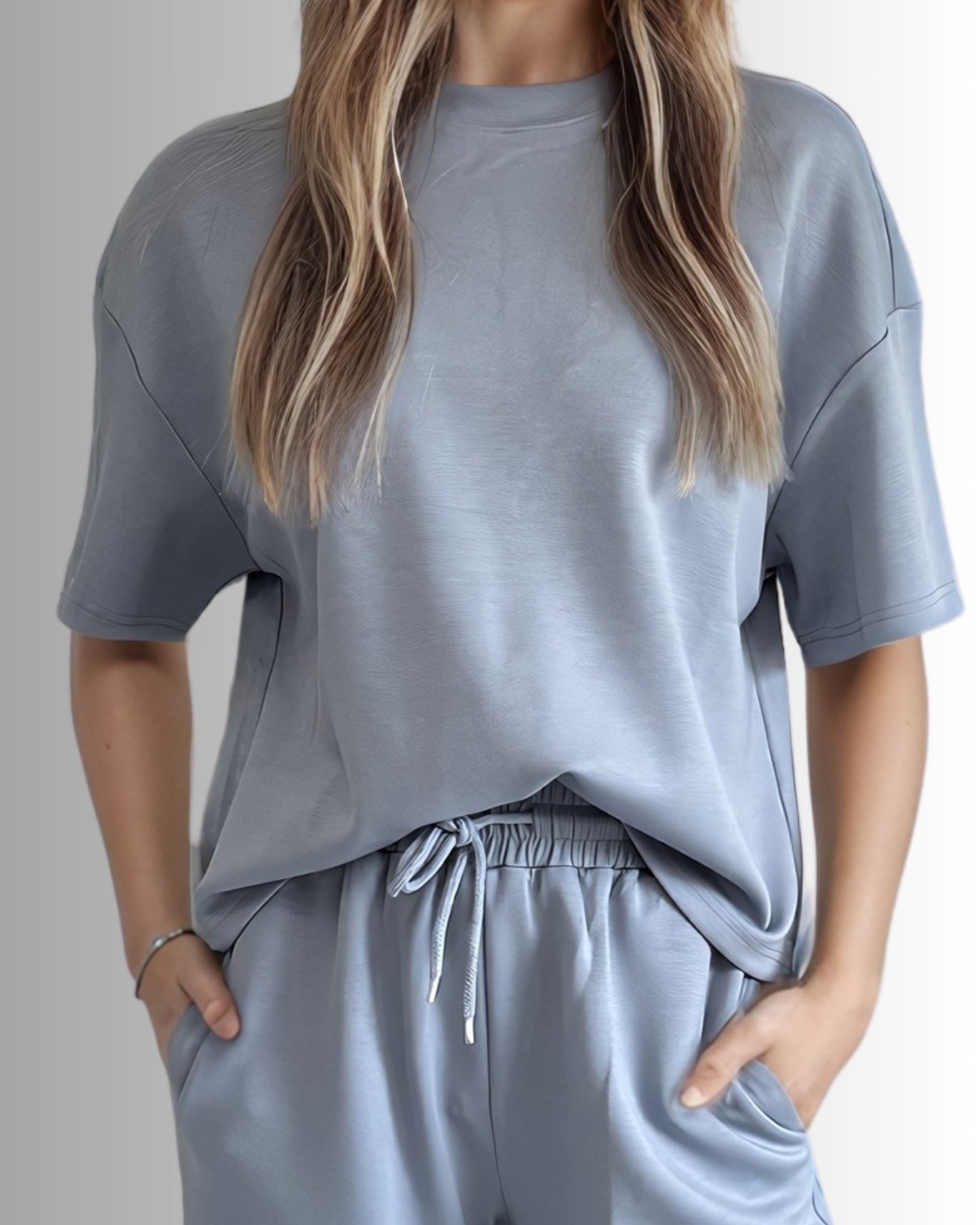 Lilou Relaxed Tee - Sky