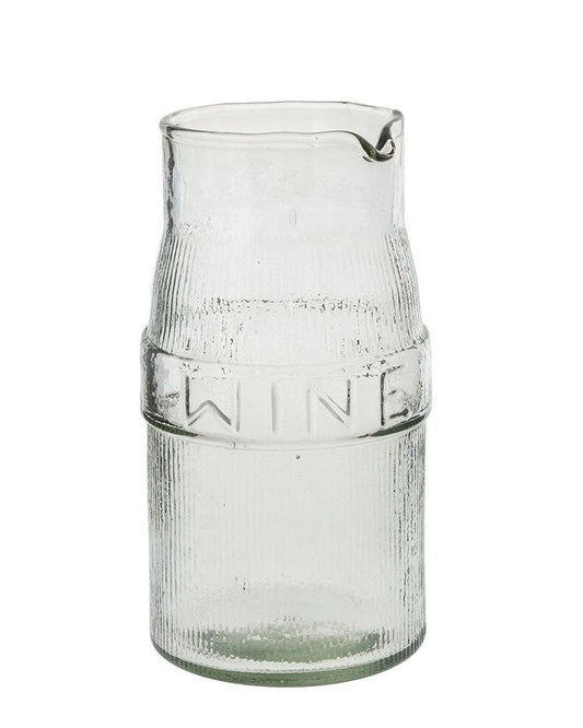 Wine Pressed Glass Pitcher