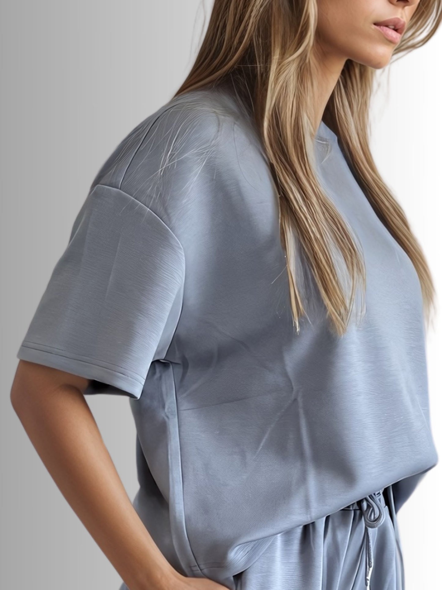 Lilou Relaxed Tee - Sky