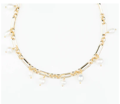 Savuti: Paperclip pearl necklace