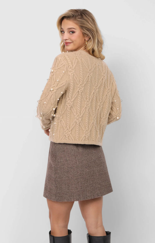 Darla Pearl Embellished Sweater