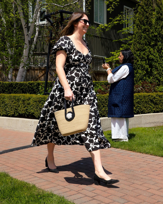 Large Pearl Straw Bag